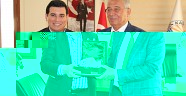 Akdeniz Belediyeler Birliği Başkanı Hakan Tütüncü den Başkan Halil Kocaer e Ziyaret