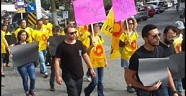 Ankara da yaşanan eylem Kaş ta protesto edildi