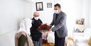 Başkan Ulutaş tan Sevgililer Gününde yaşlı çiftlere ziyaret