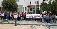 KAŞ BELEDİYESİ MÜHENDİSİNE YAPILAN SALDIRI PROTESTO EDİLDİ
