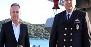 TCG Fırtına Topçu Yüzbaşı Mustafa Ertuğrul Aker için Kaş a demirledi