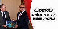 Vali Karaloğlu 16 milyon turist hedefliyoruz