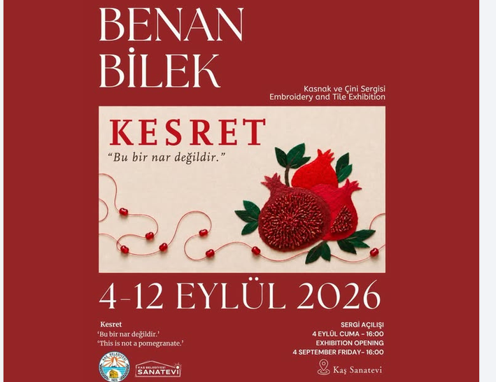 Benan Bilek’in “Kesret” başlıklı sergisi, Kaş Sanatevi’nde açılıyor. 